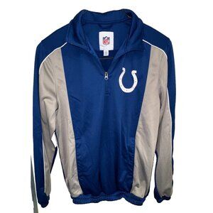 Indianapolis Colts NFL G-III Quarter Zip Pullover Jacket Size M Blue Gray
